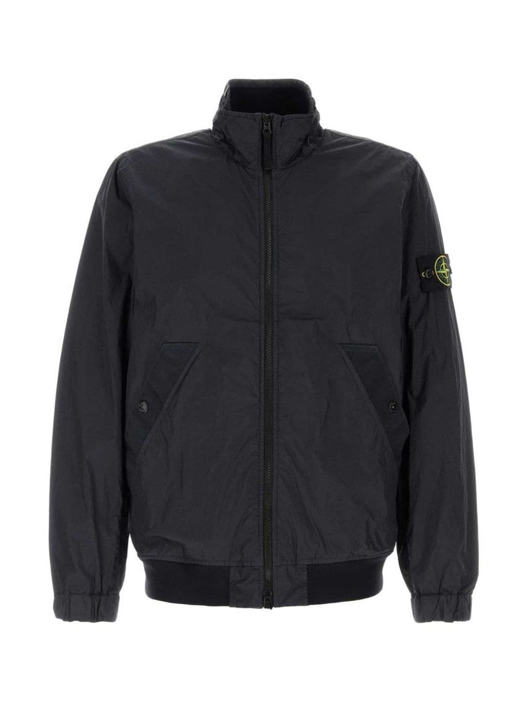 Stone Island Navy Blue Logo Jacket - view 1