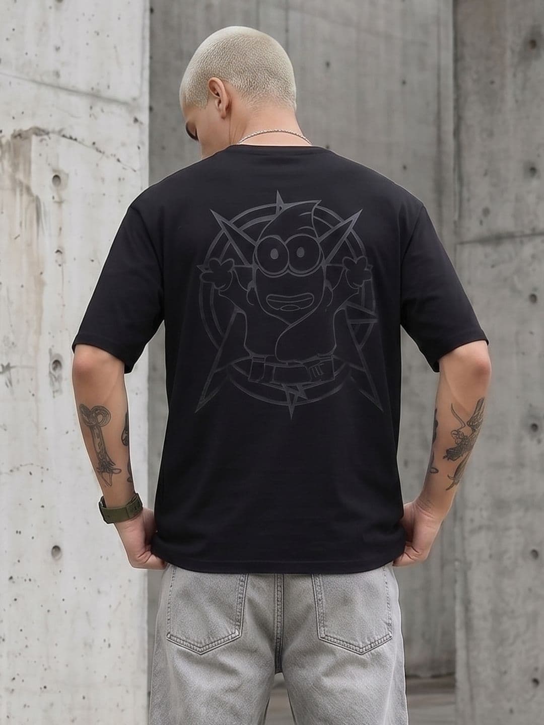 Minions by Kook N Keech Minions Printed Pure Cotton Relaxed Fit T-shirt - view 1