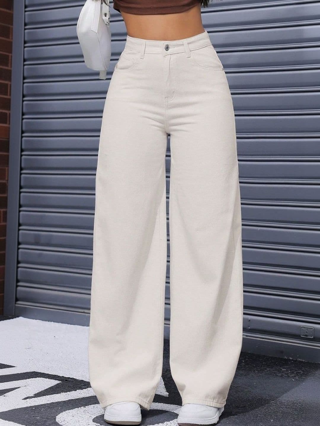 YMT Women Jean Wide Leg Mid-Rise Jeans - view 1