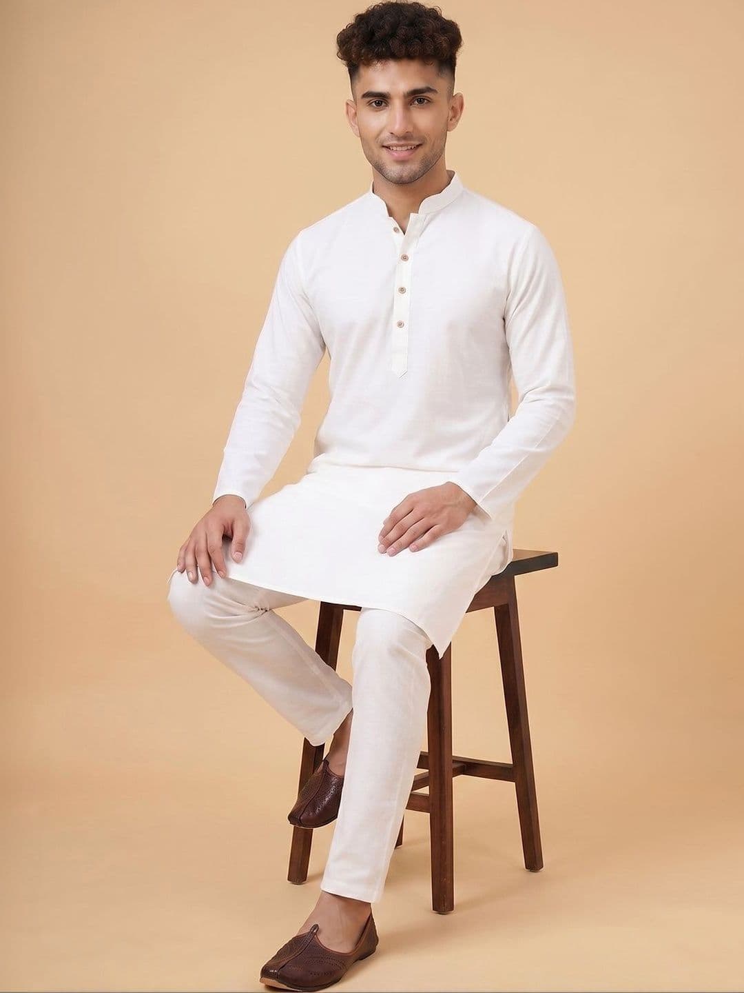 HERE&NOW Men Handloom Kurta - view 1