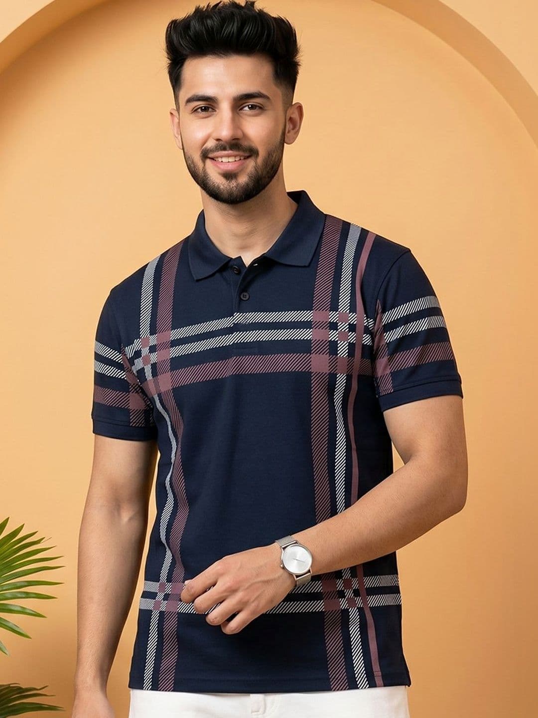 Moda Rapido Men Printed Polo Collar T-shirt - view 1