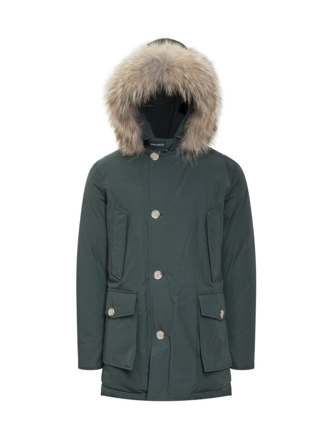 Woolrich Green Solid Hood Jackets - view 1