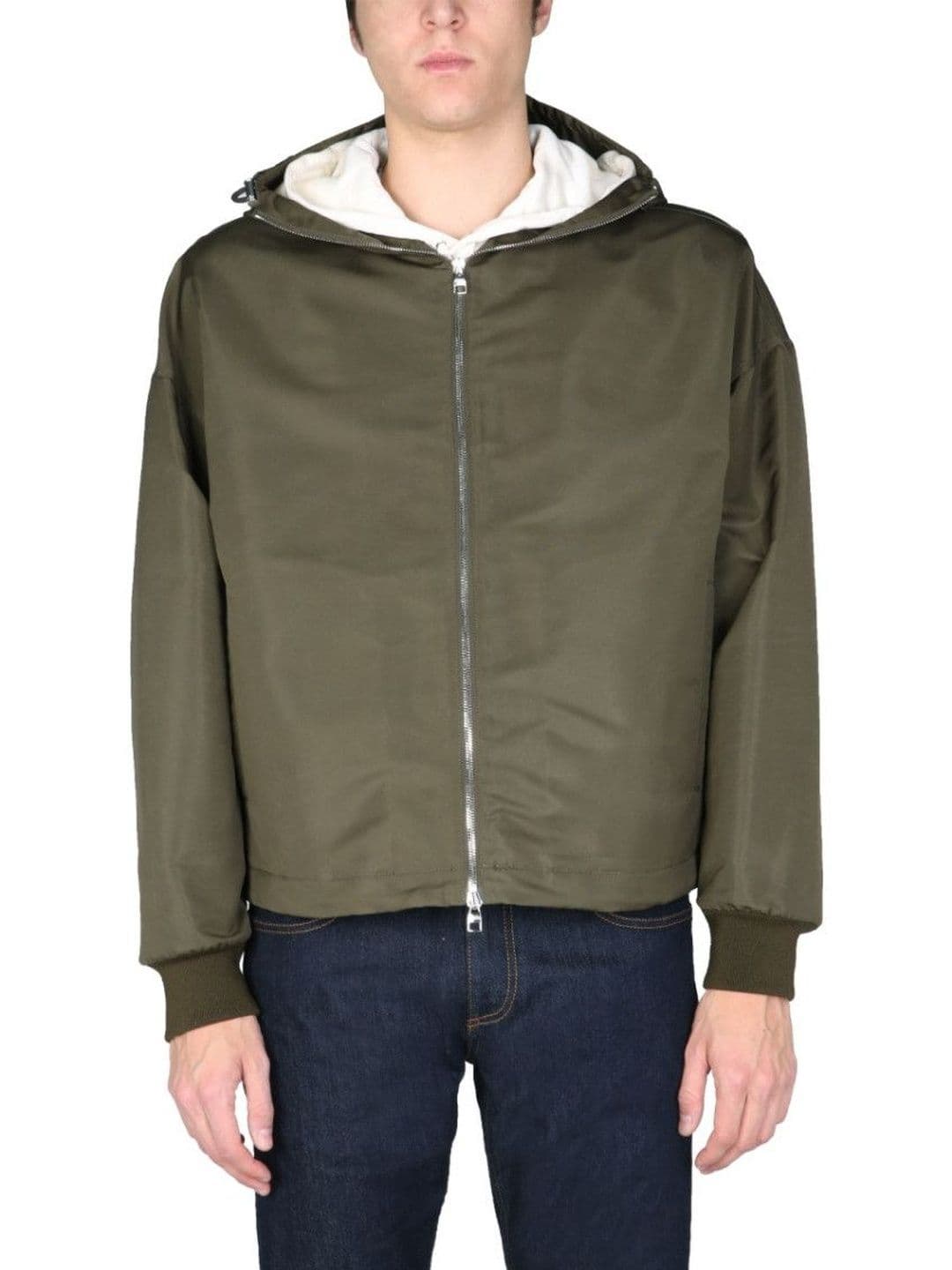 Alexander McQueen Khaki Solid Hood Jackets - view 1