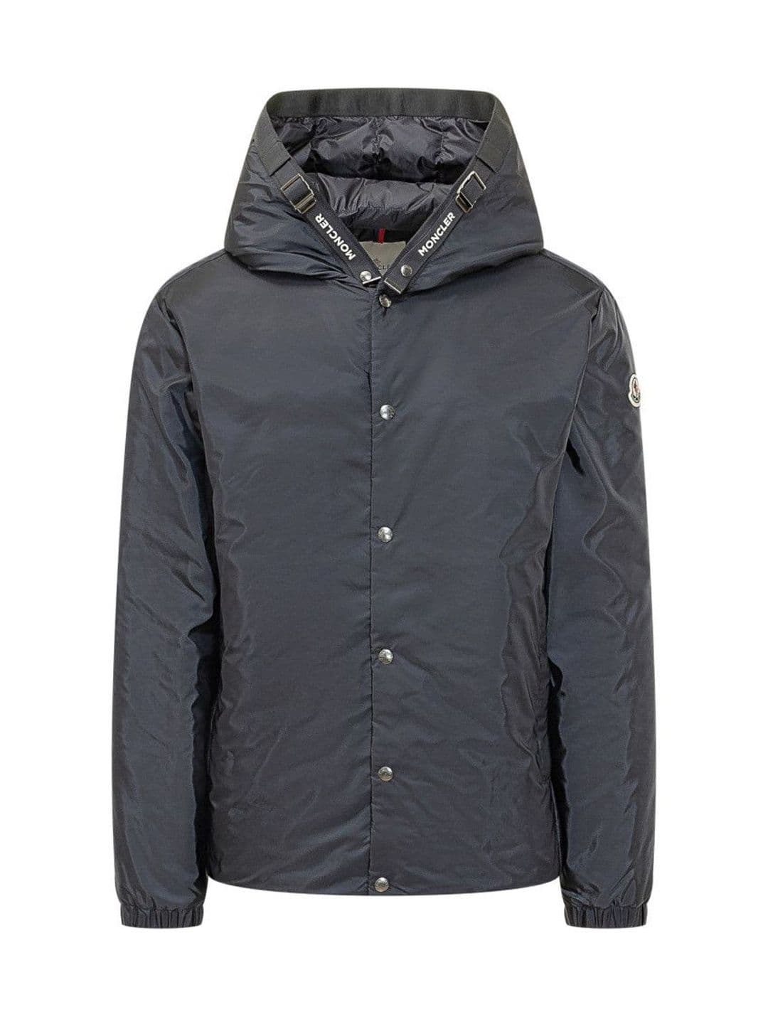 Moncler Dark Blue Solid Hood Jacket - view 1