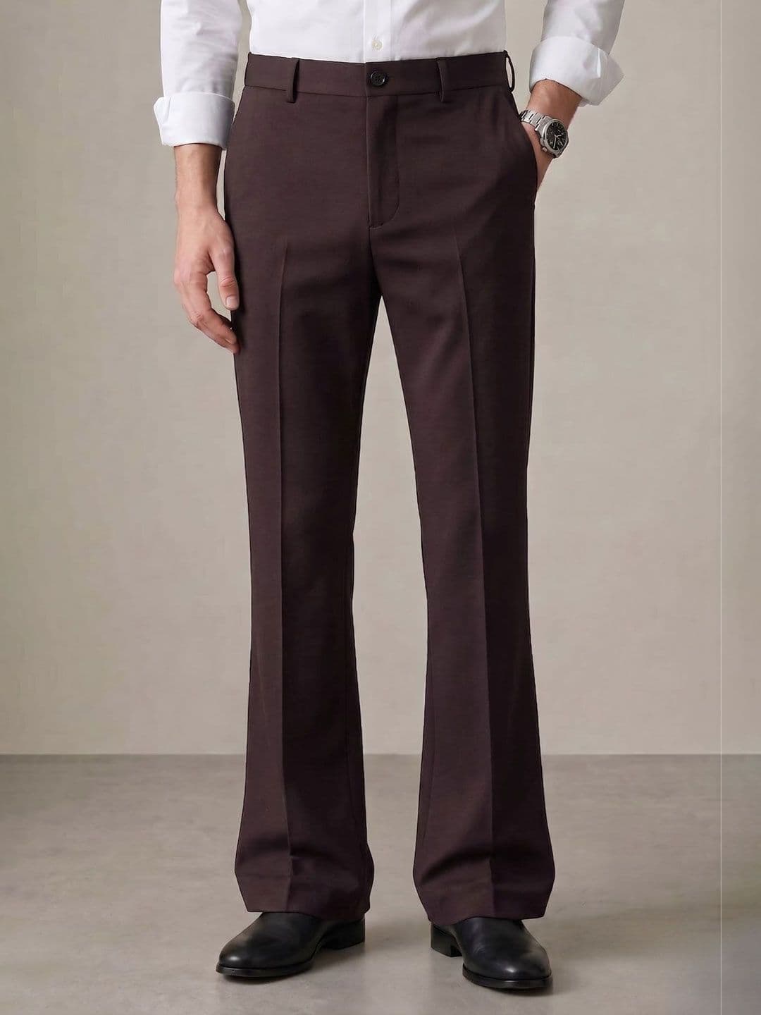 Kites Club Men High-Rise Formal Bootcut Fit Trouser - view 1