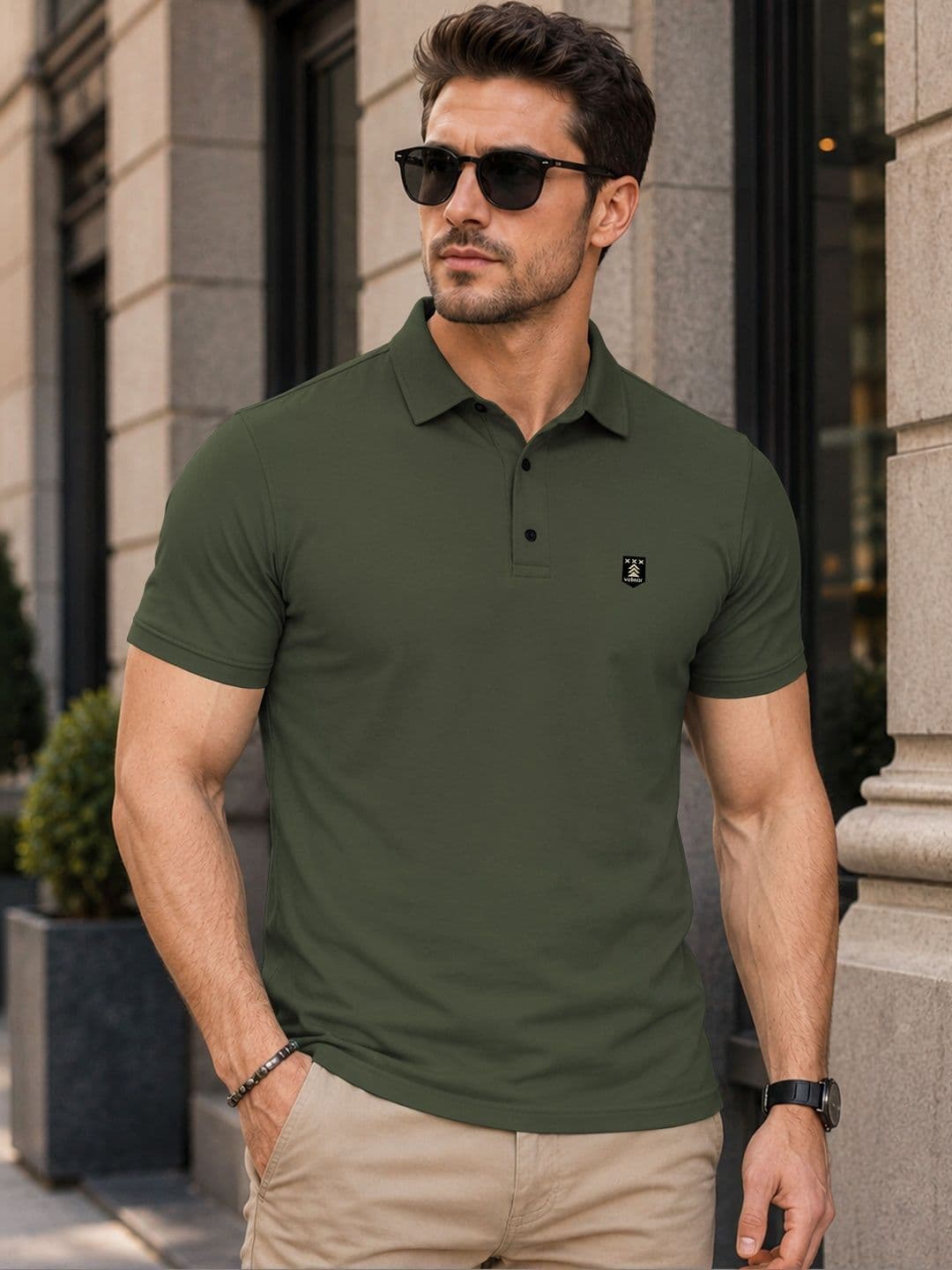 VeBNoR Polo Collar Short Sleeves T-Shirt - view 1