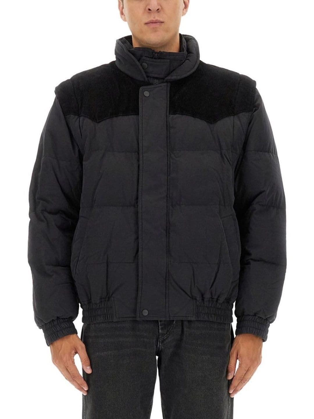 Isabel Marant Black Solid Mock Collar Jacket - view 1
