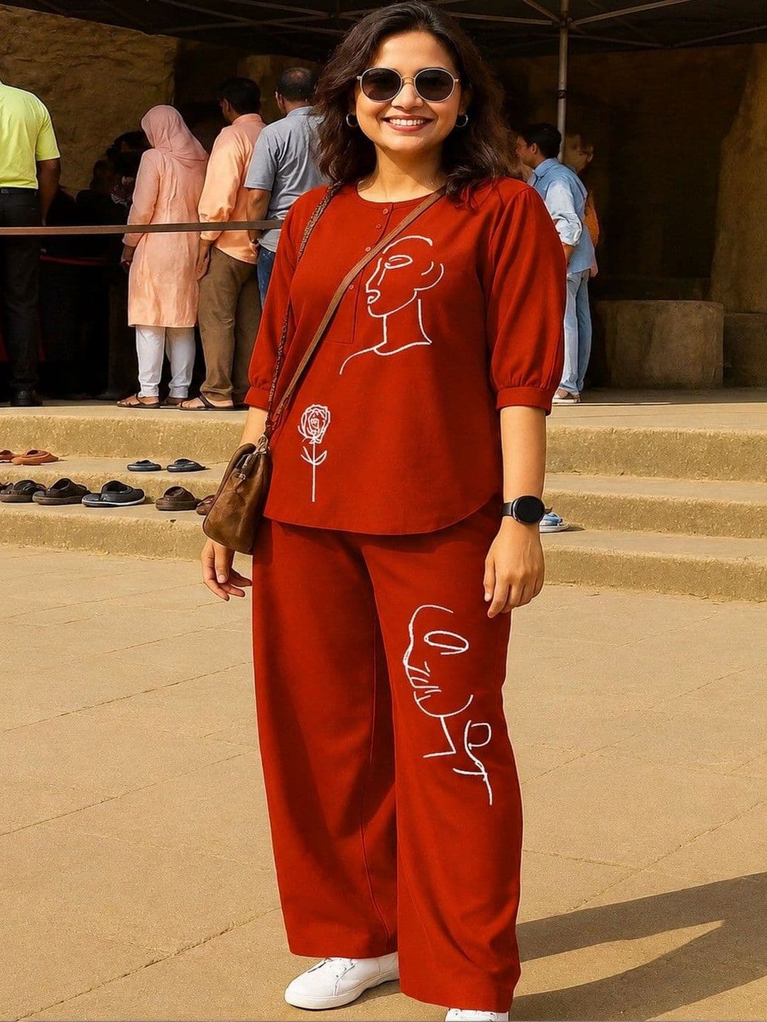 Naida Printed Tunic with Palazzos - view 1