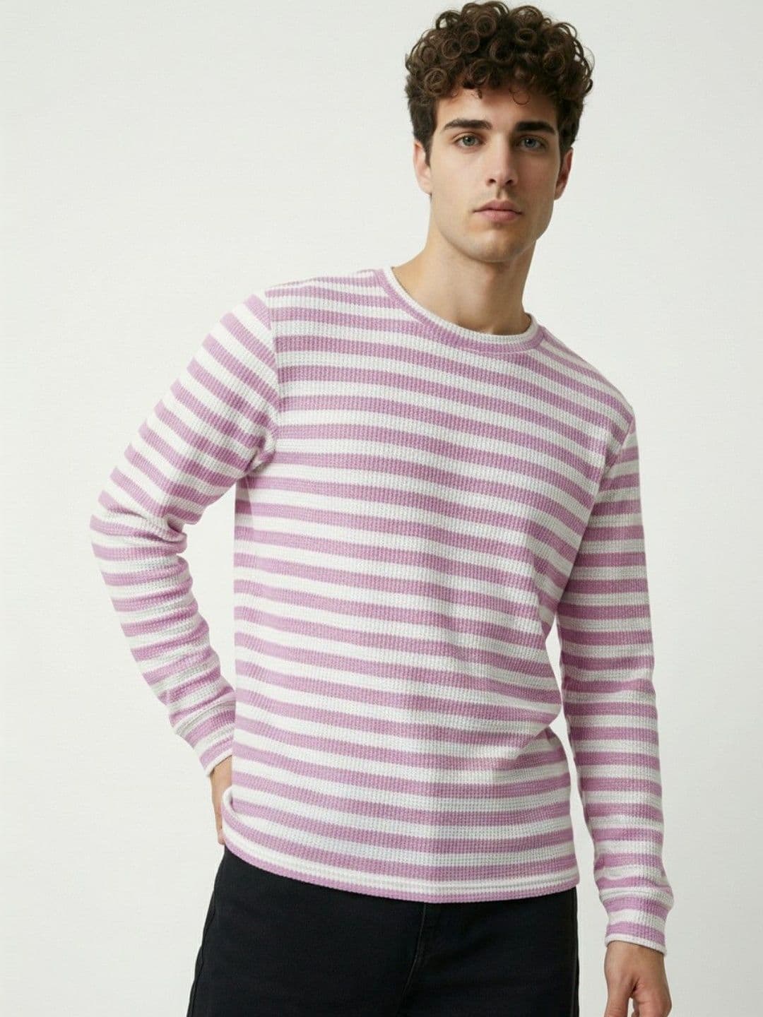HERE&NOW Men Striped T-shirt - view 1