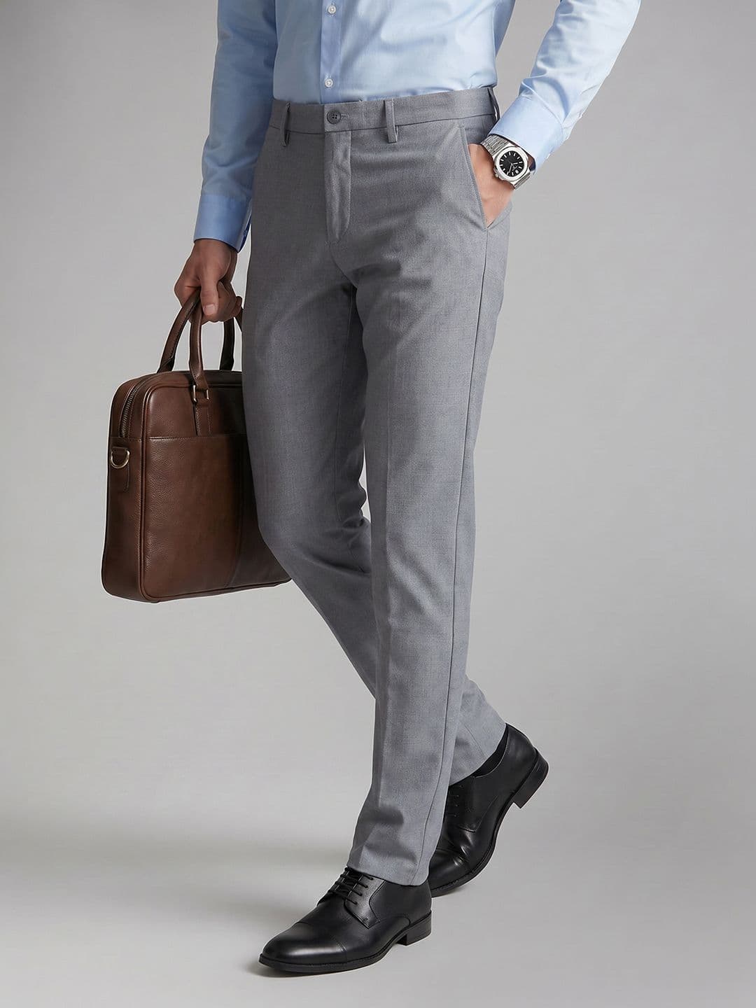 Allen Solly Men Slim Fit Formal Trousers - view 1