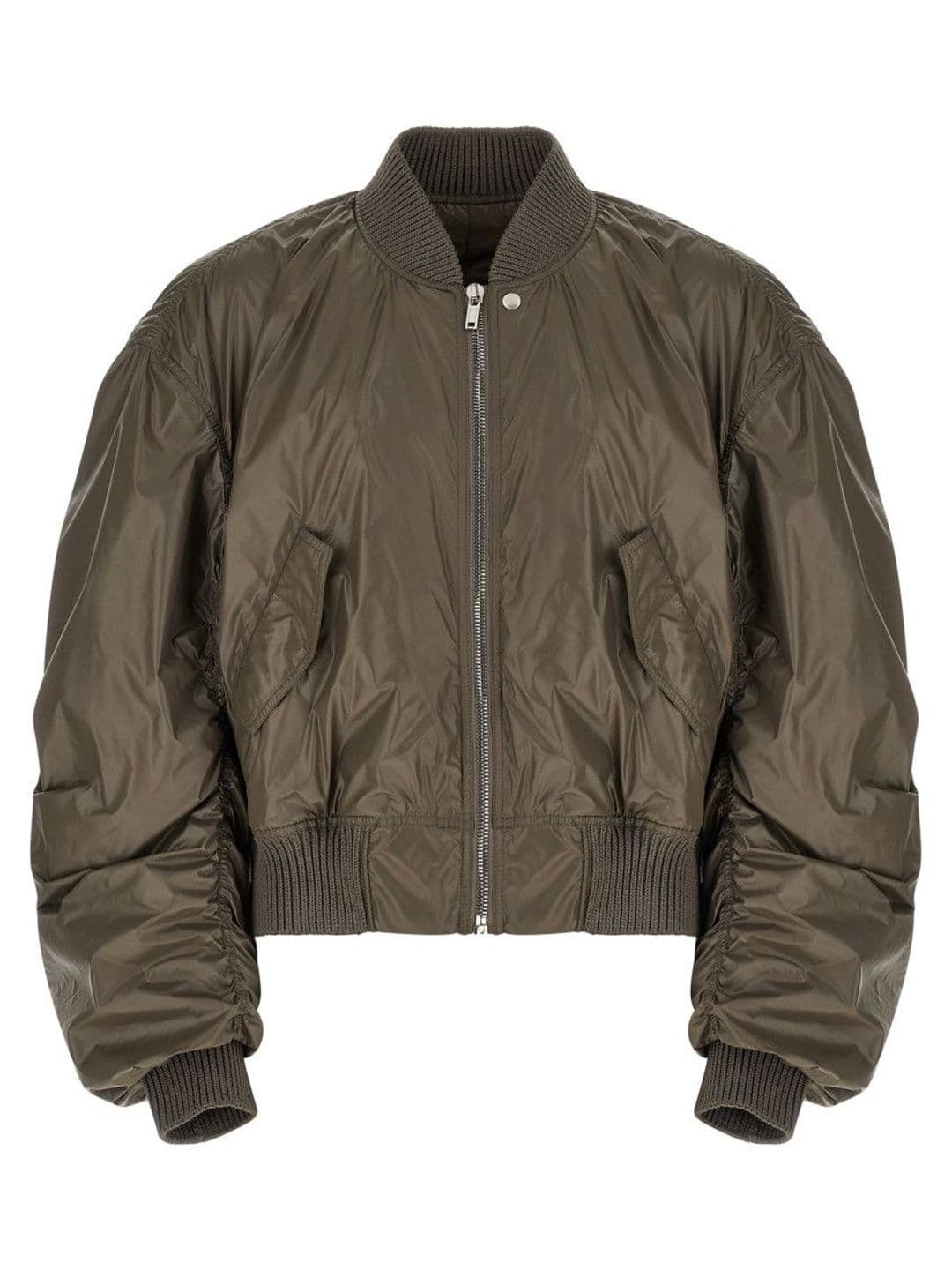 Rick Owens Grey Solid Bomber Jacket - view 1