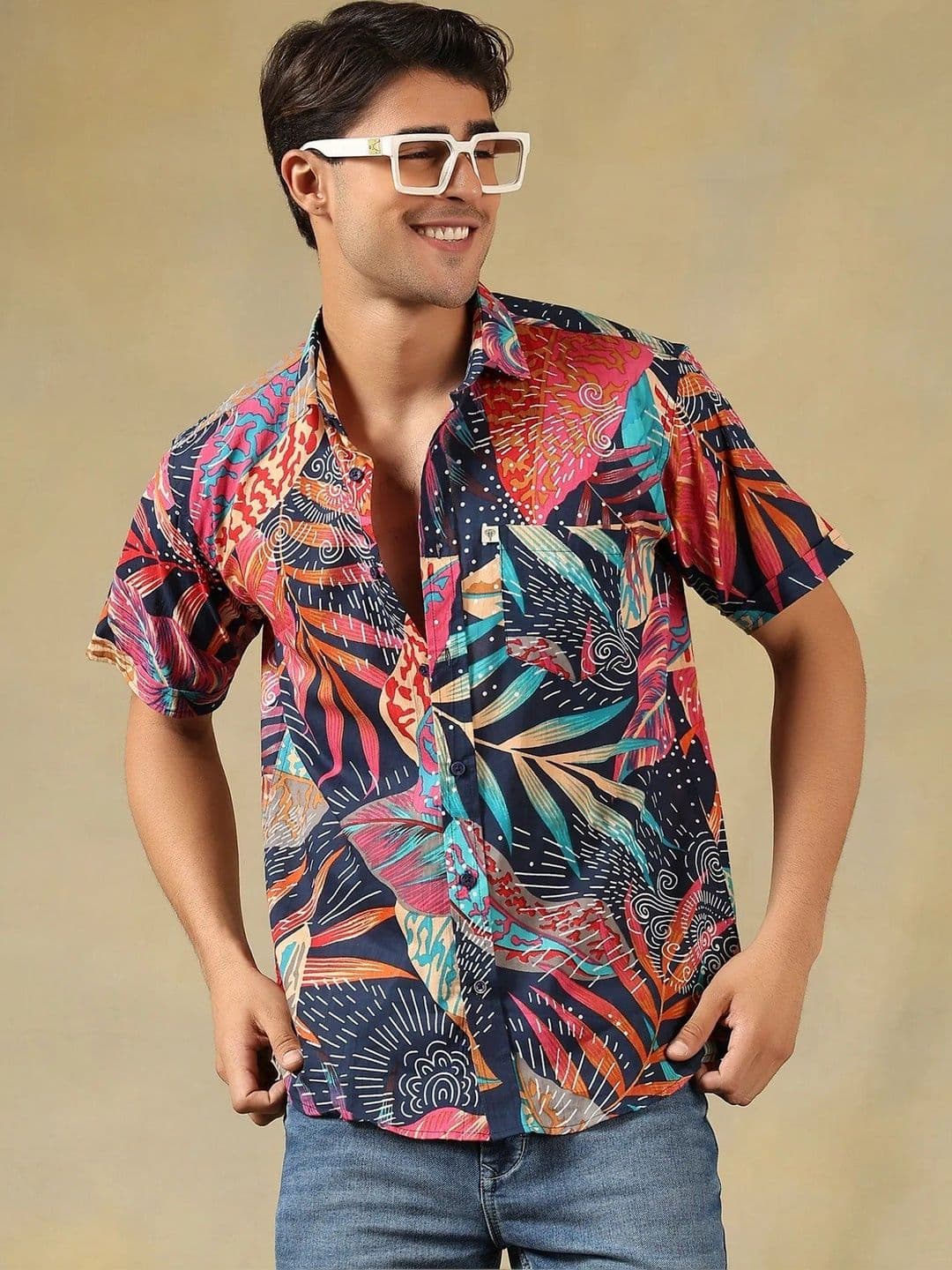 Hues Fab Men Slim Fit Printed Casual Shirt - view 1