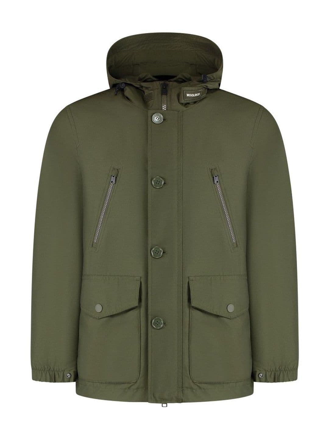 Woolrich Green Solid Hood Jackets - view 1