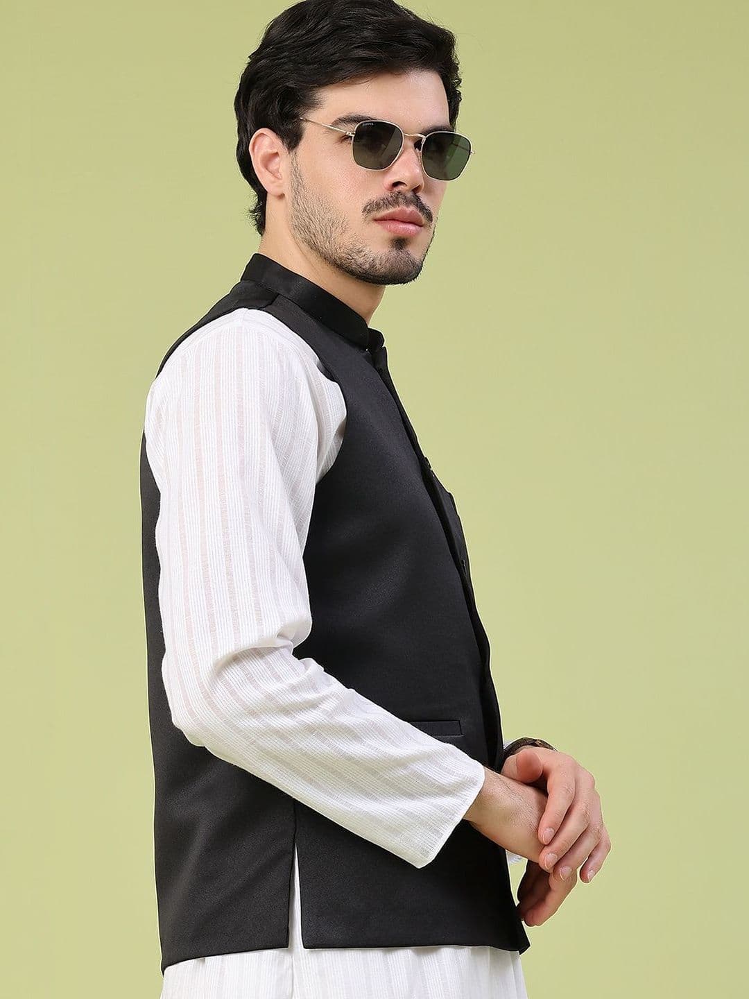 V-Mart Woven Nehru Jackets - view 1