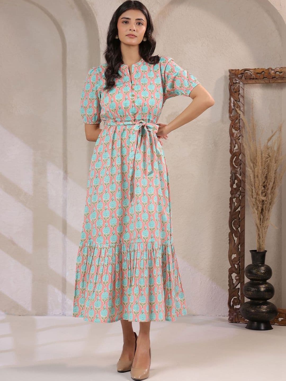 Twelve South Floral Print A-Line Maxi Dress - view 1