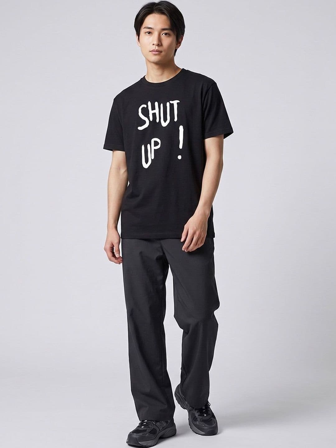 The Korhean Store Unisex BTS Taehyung Shut Up Streetwear Regular Fit Graphic Printed Cotton Tshirt - view 1