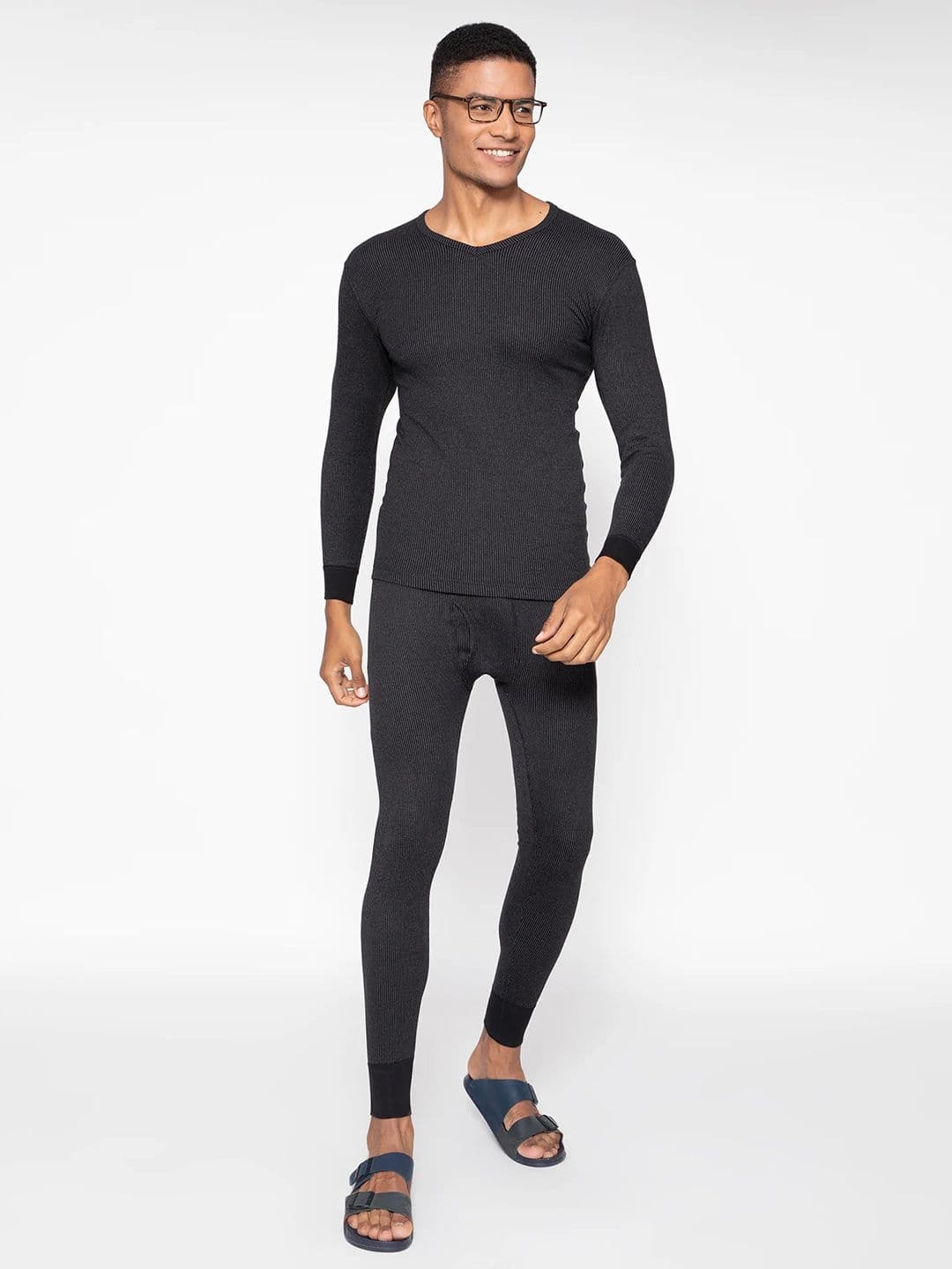 Sporto by Macho Striped Round Neck Thermal Set - view 1