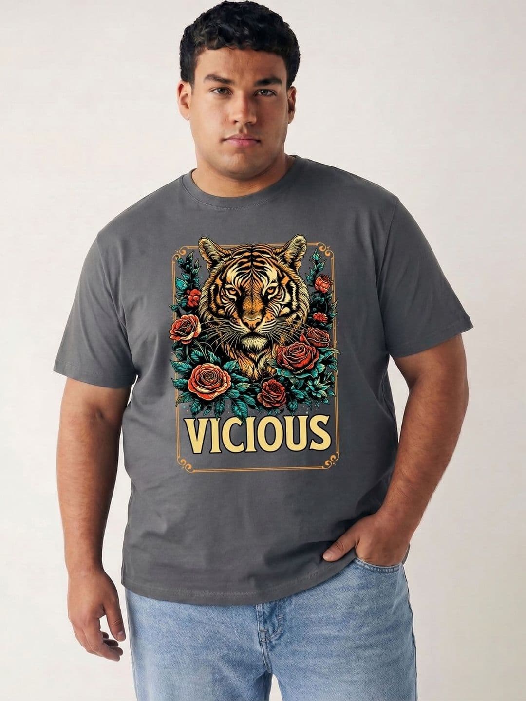 Toodle Plus Plus Size Men Printed T-shirt - view 1