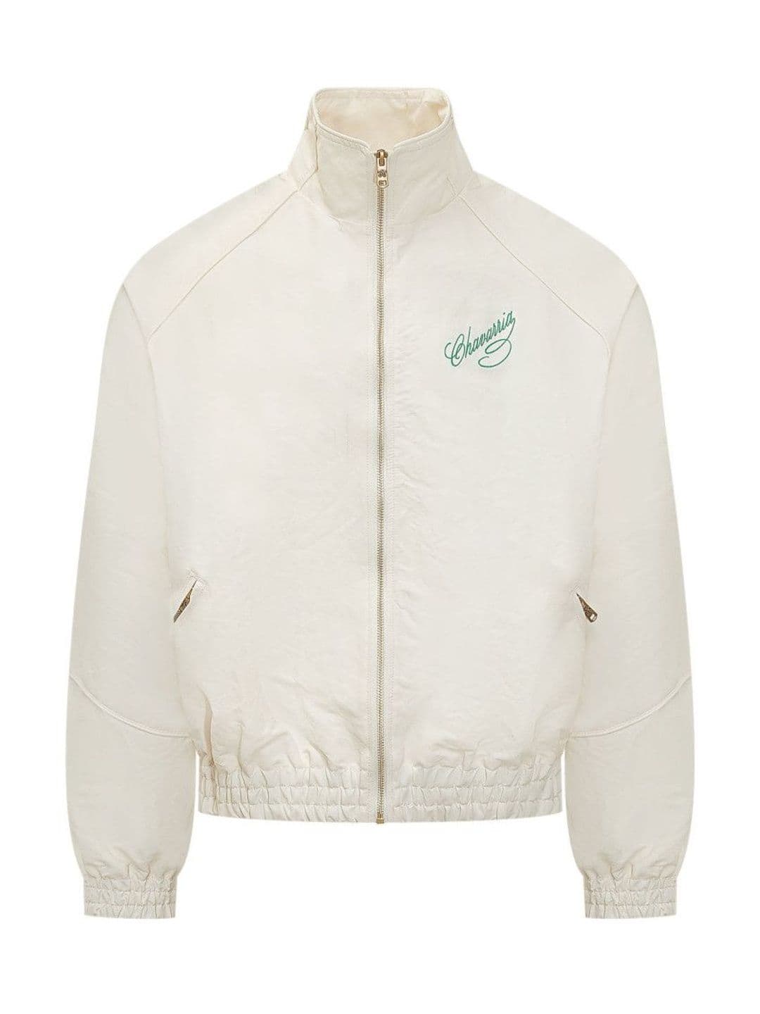 Willy Chavarria White Logo Mock Collar Jacket - view 1