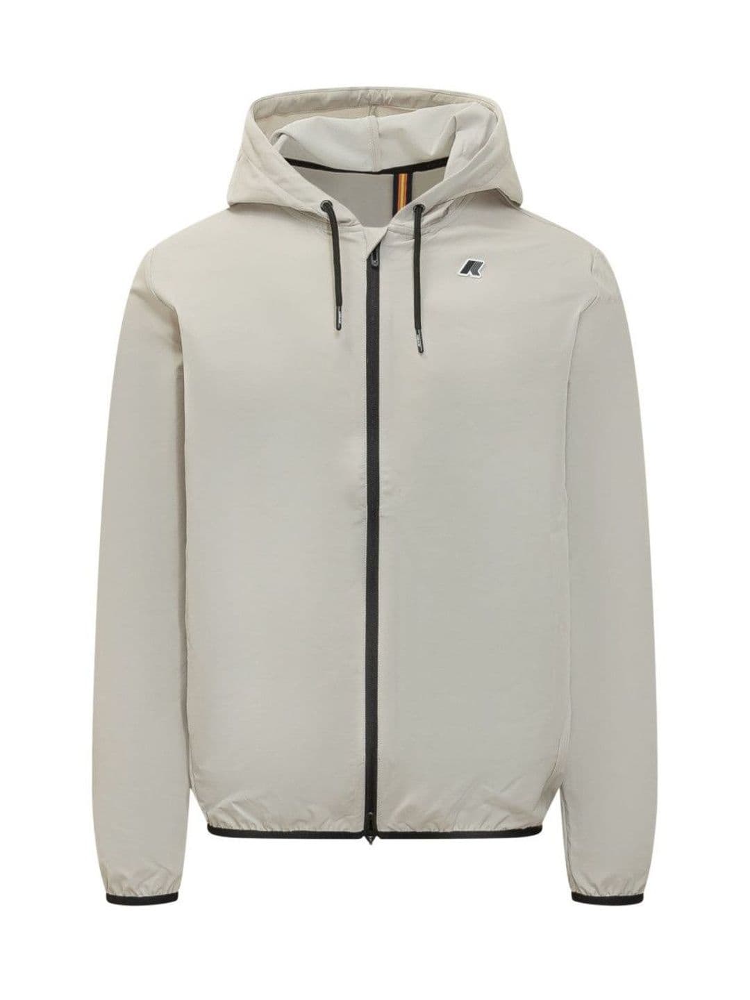 K-Way Beige Solid Hood Jacket - view 1