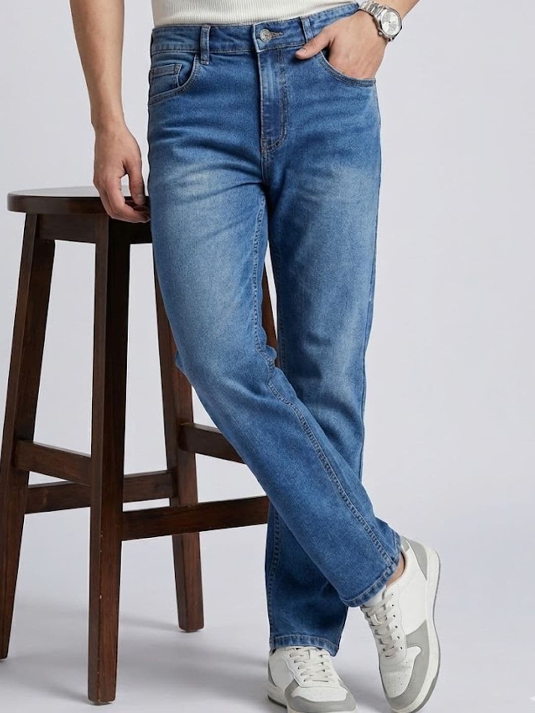 Urbano Fashion Men Straight Fit Heavy Washed Jeans Stretchable - view 1