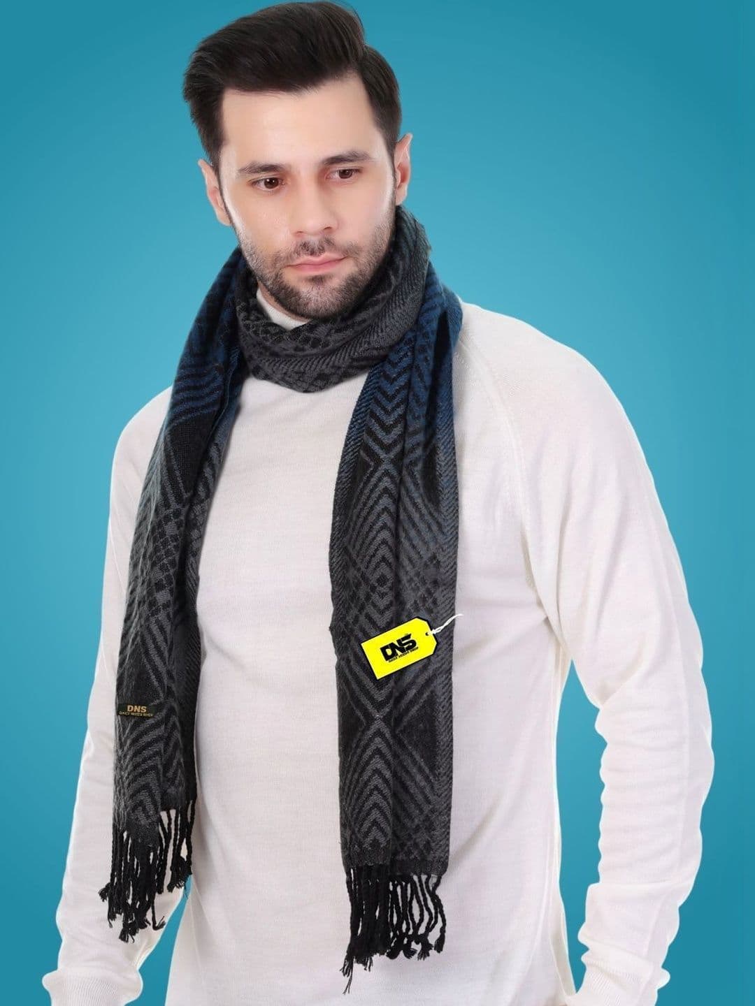 Daily Needs Shop Men Patterned Merino Wool Mufflers - view 1