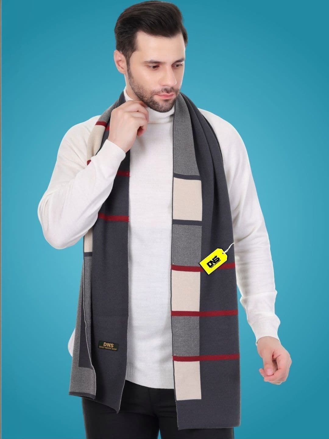 Daily Needs Shop Men Checked Merino Wool Mufflers - view 1