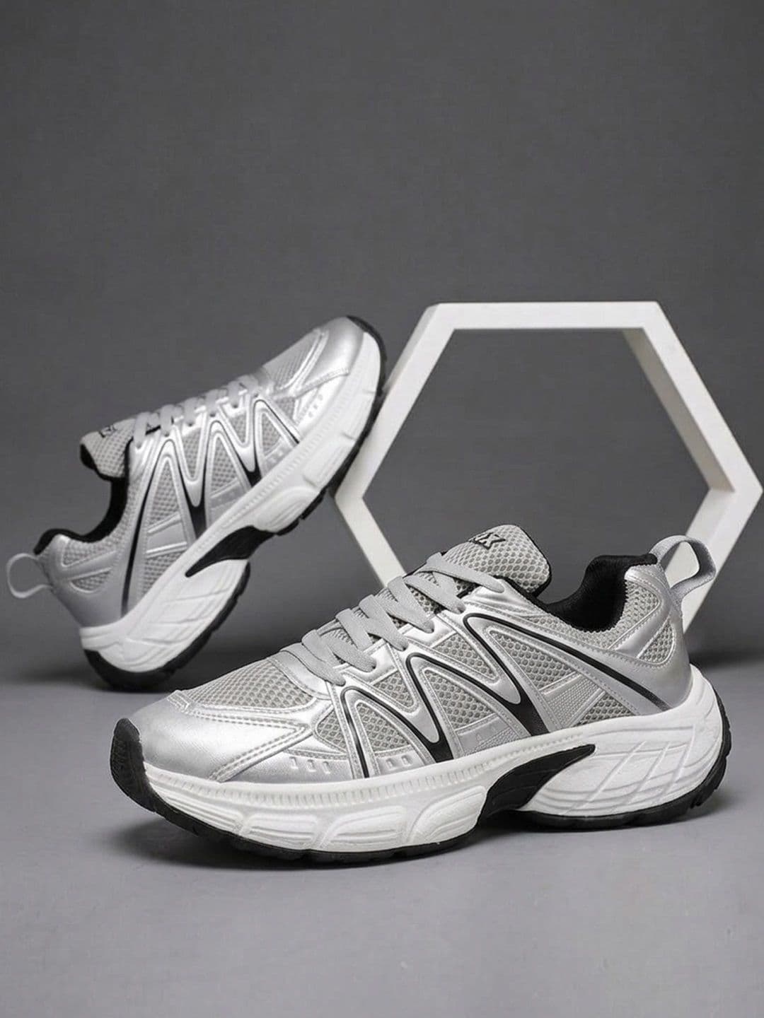 HRX by Hrithik Roshan Hrx-vacuum X1 Silver Casual Shoes - view 1