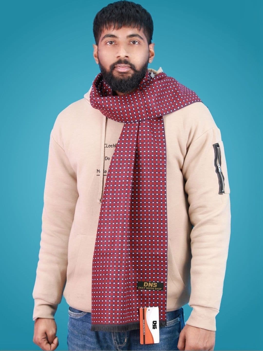 Daily Needs Shop Men Patterned Merino Wool Mufflers - view 1