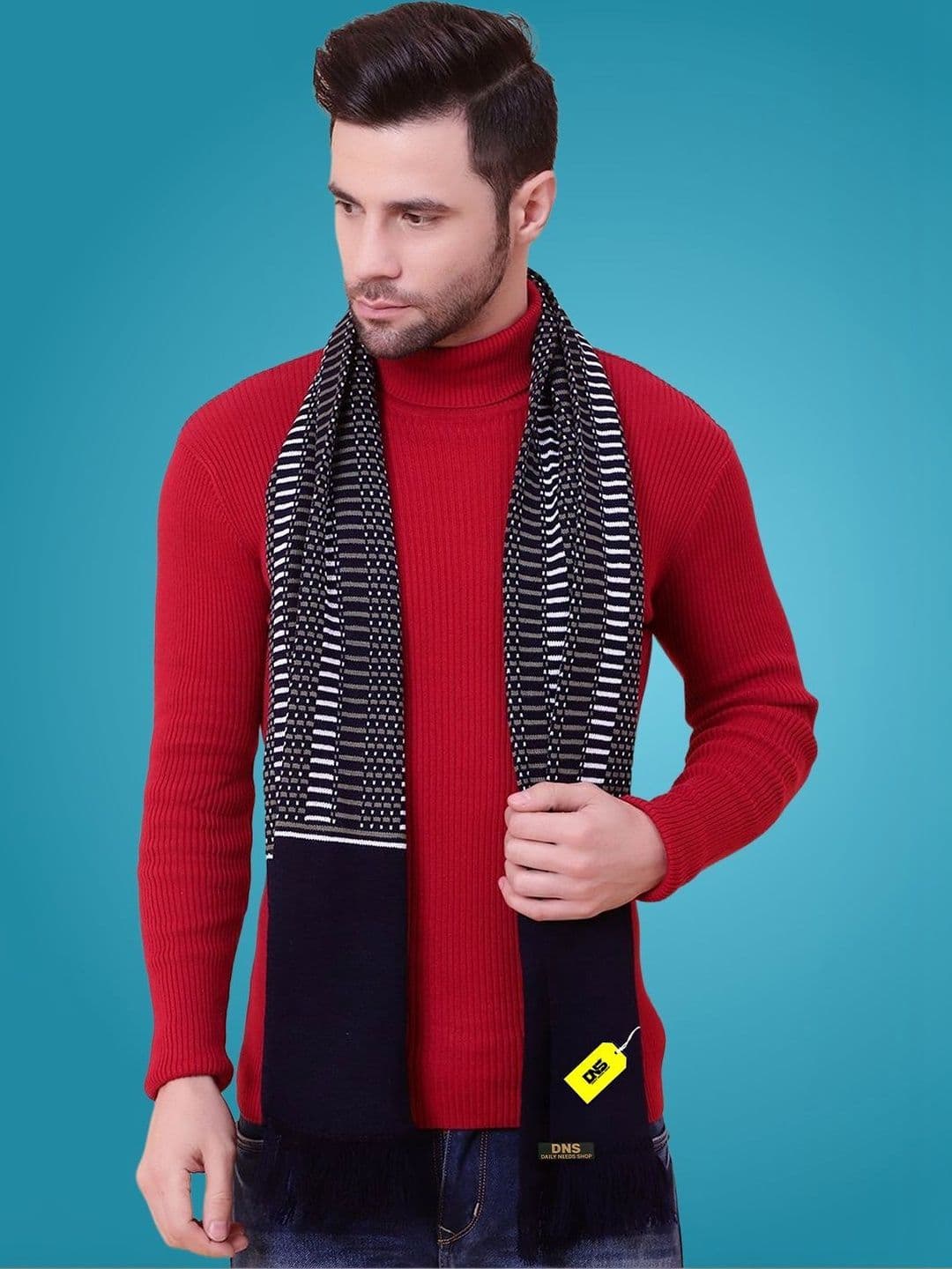 Daily Needs Shop Men Striped Merino Wool Mufflers - view 1