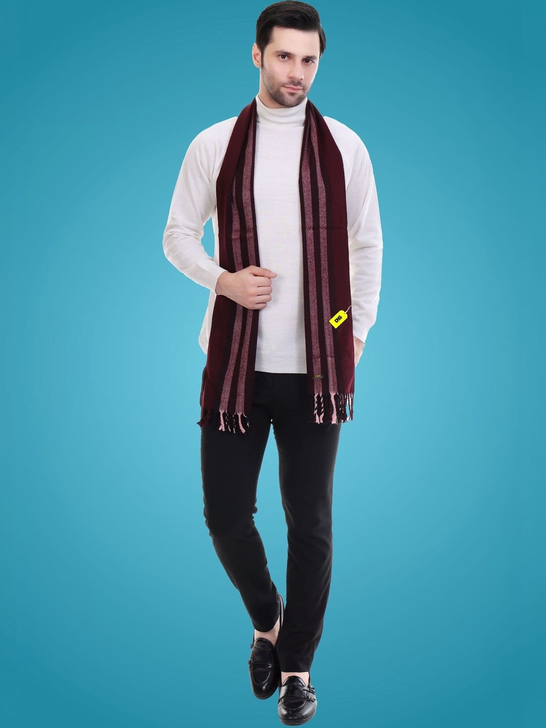 Daily Needs Shop Men Striped Merino Wool Mufflers - view 1