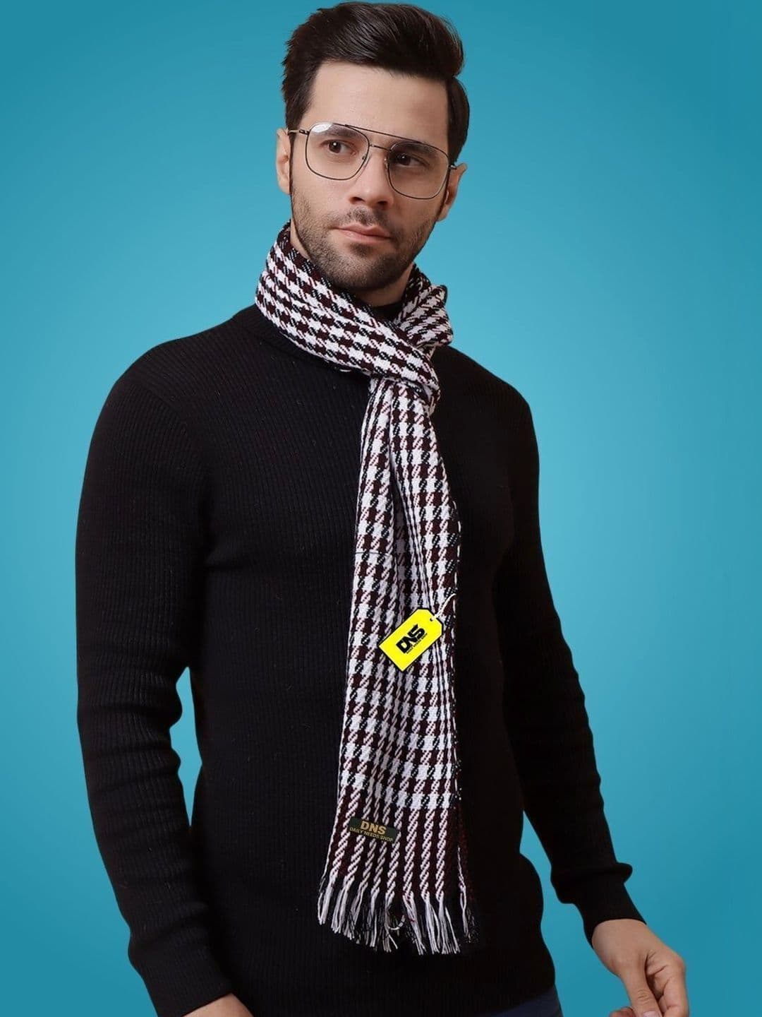 Daily Needs Shop Men Checked Merino Wool Mufflers - view 1