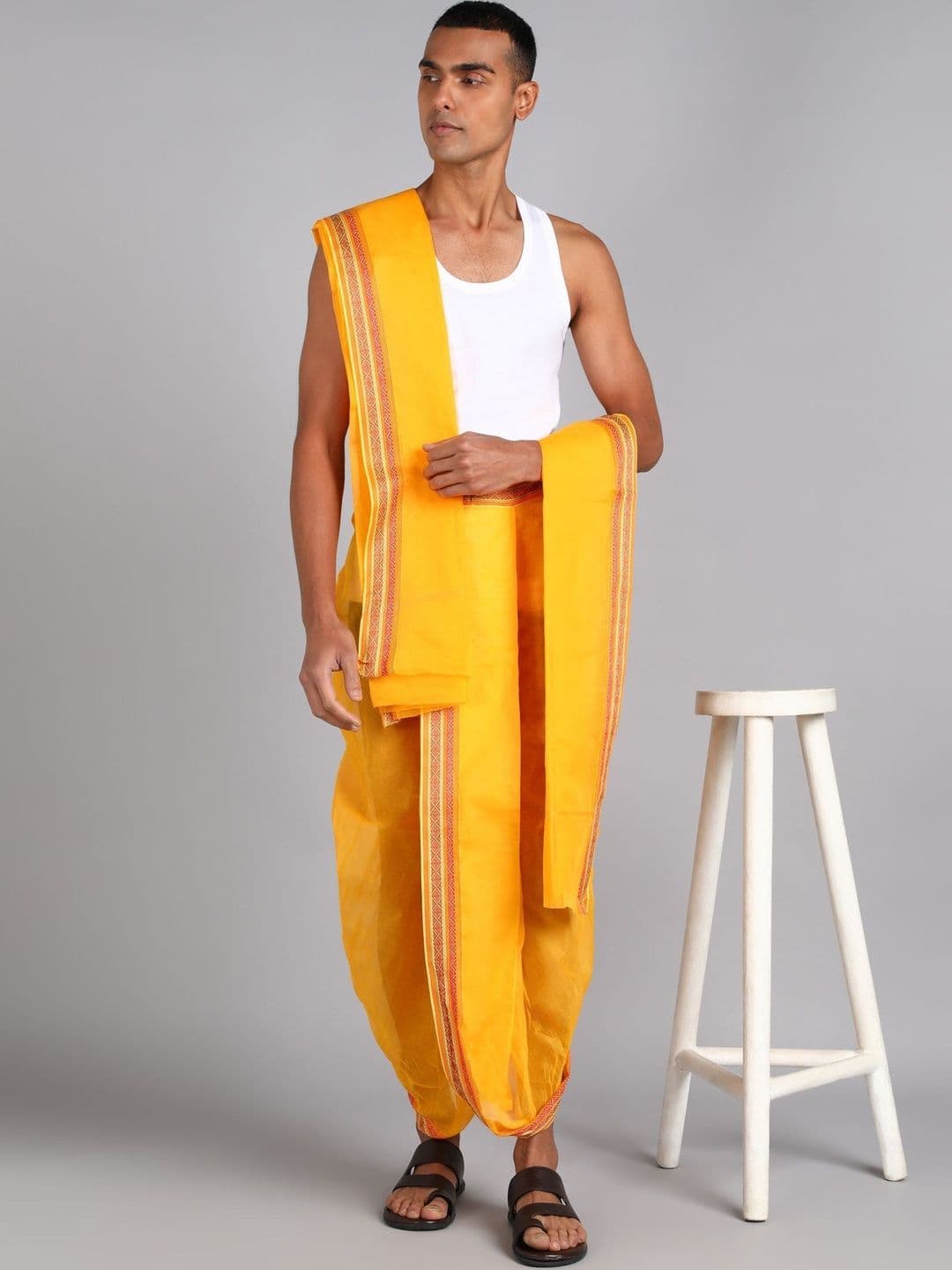 Shyam Handloom Men Cotton Dhoti Dhotis - view 1