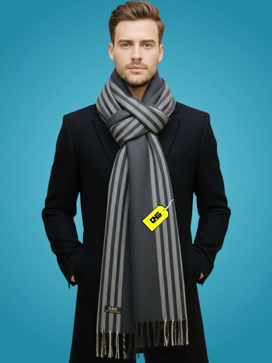 Daily Needs Shop Men Striped Merino Wool Mufflers - view 1