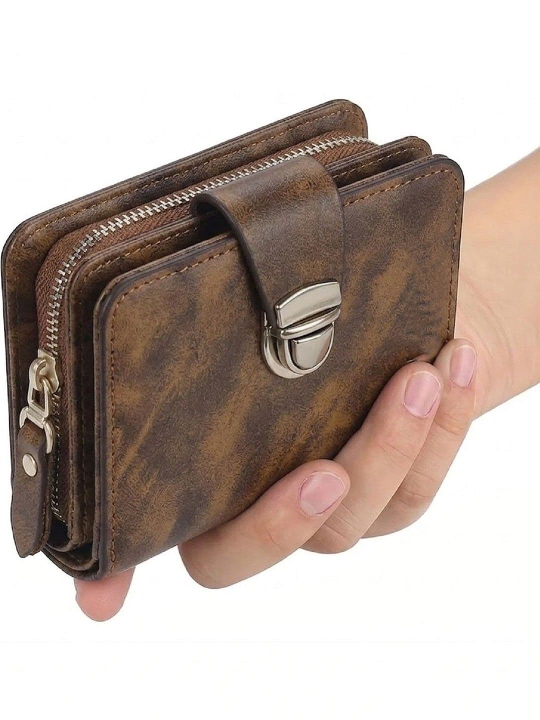 SZN Men Textured Leather Two Fold Wallet - view 1