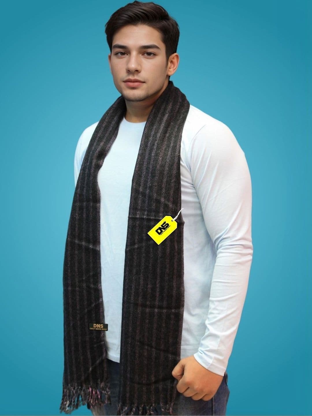 Daily Needs Shop Men Striped Merino Wool Mufflers - view 1