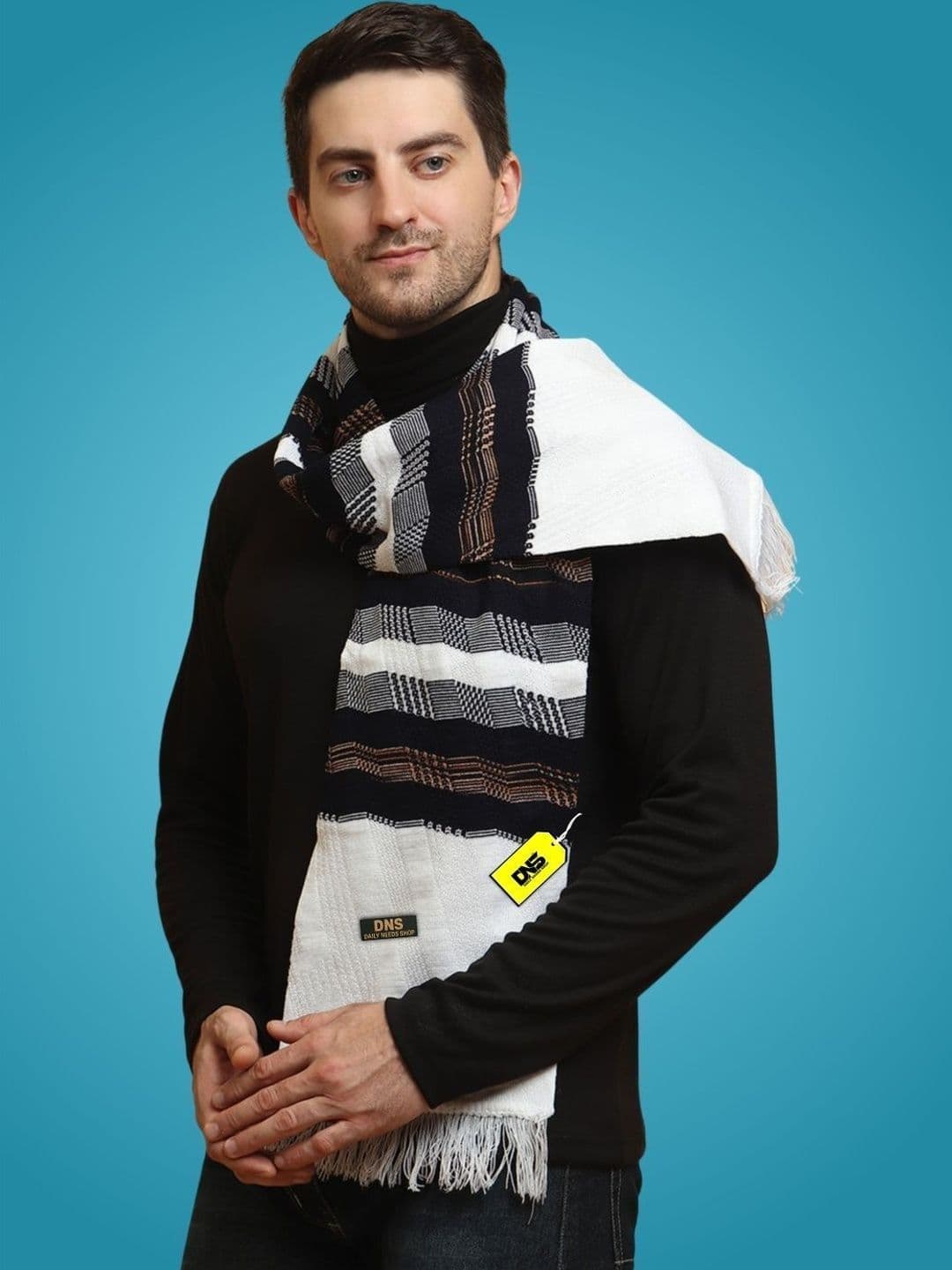Daily Needs Shop Men Striped Merino Wool Mufflers - view 1
