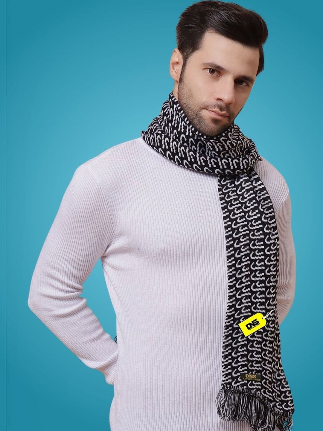 Daily Needs Shop Men Patterned Merino Wool Mufflers - view 1