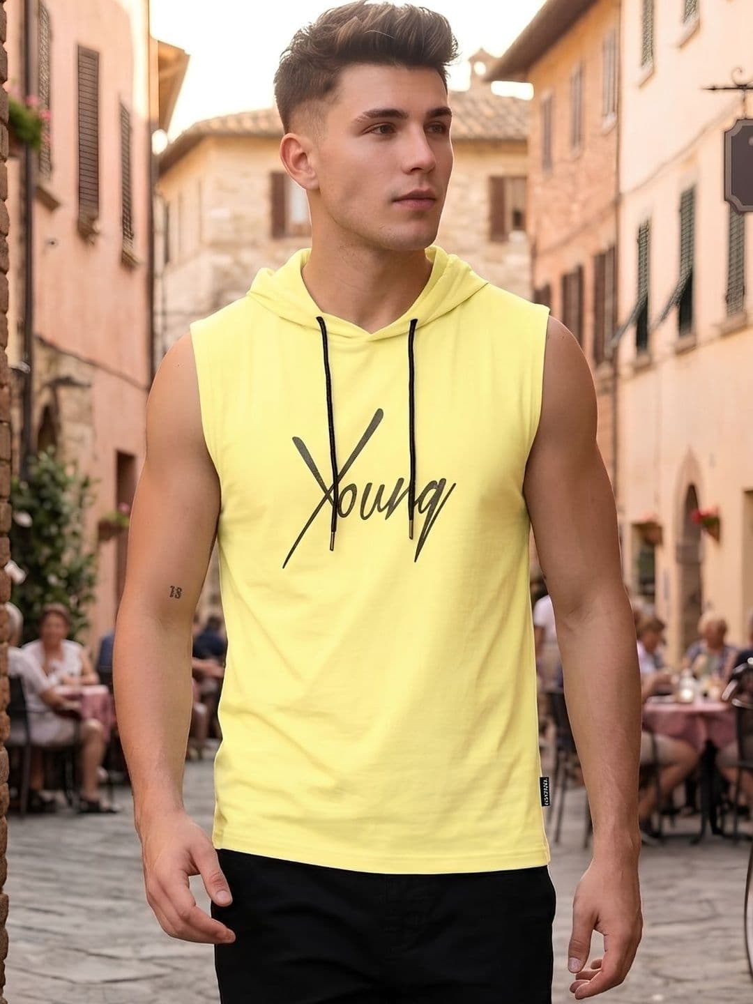 Looks United Printed Gym Vest - view 1