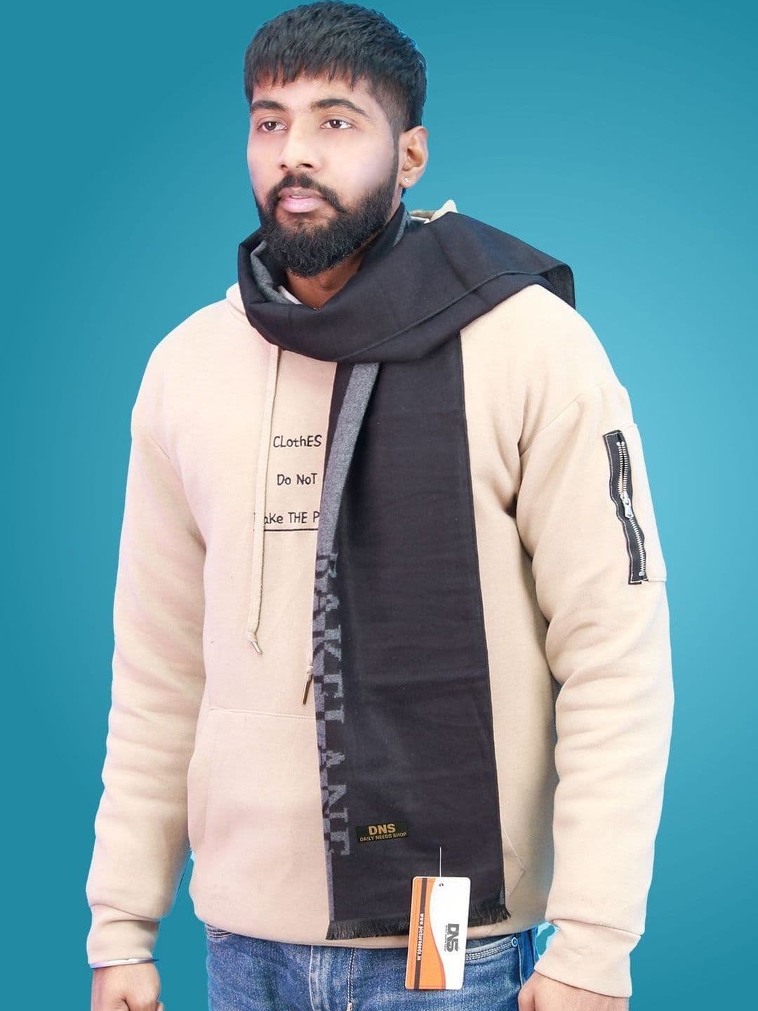 Daily Needs Shop Men Patterned Merino Wool Mufflers - view 1