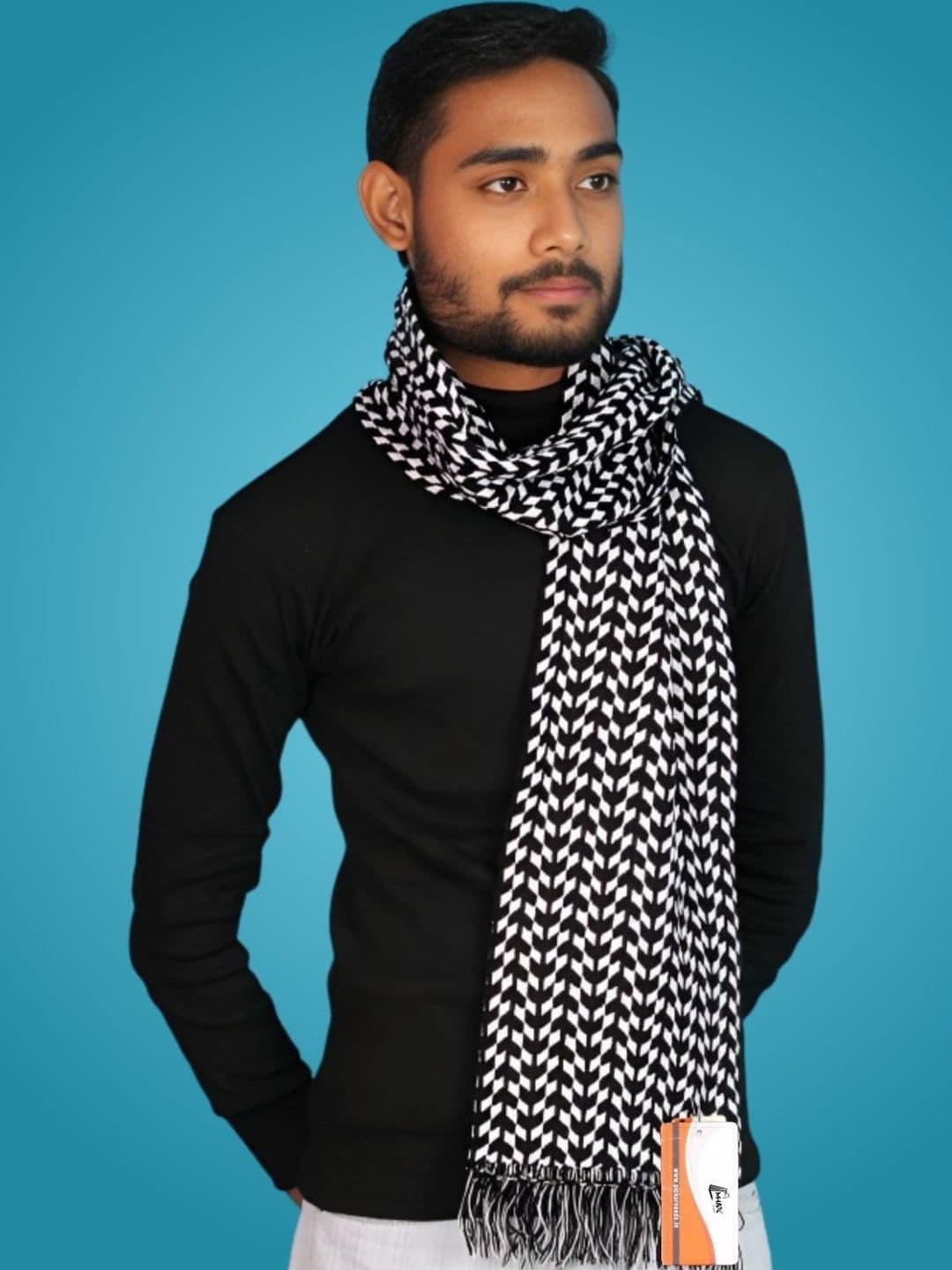 Daily Needs Shop Men Patterned Merino Wool Mufflers - view 1