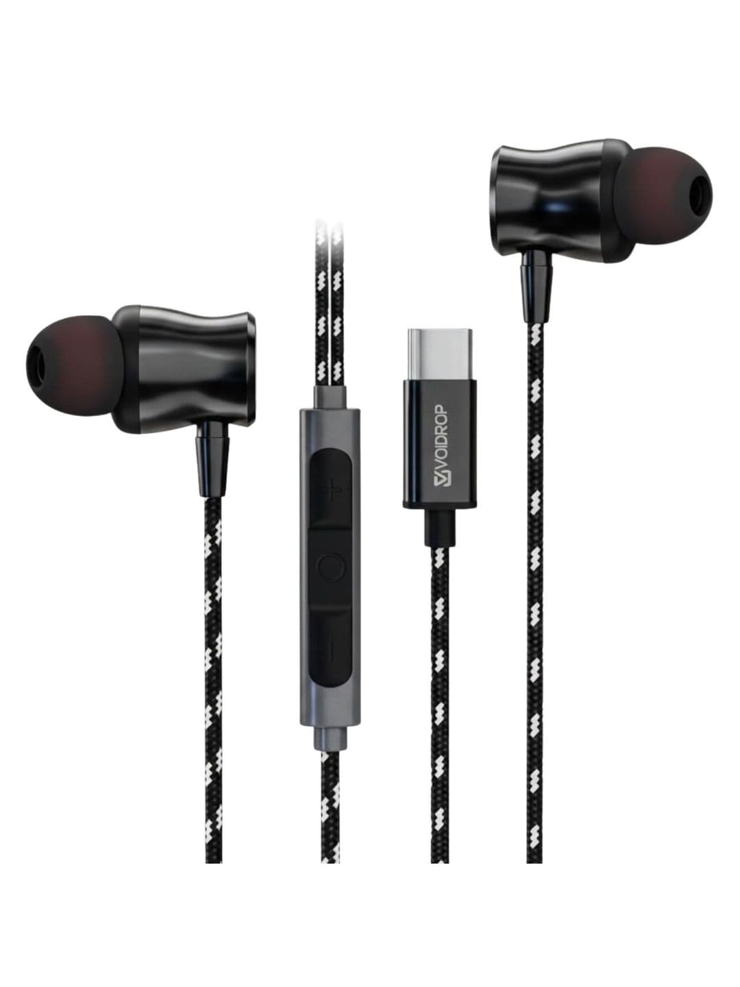 VoiDrop Printed USB-C Wired In Ear Headphones - view 1