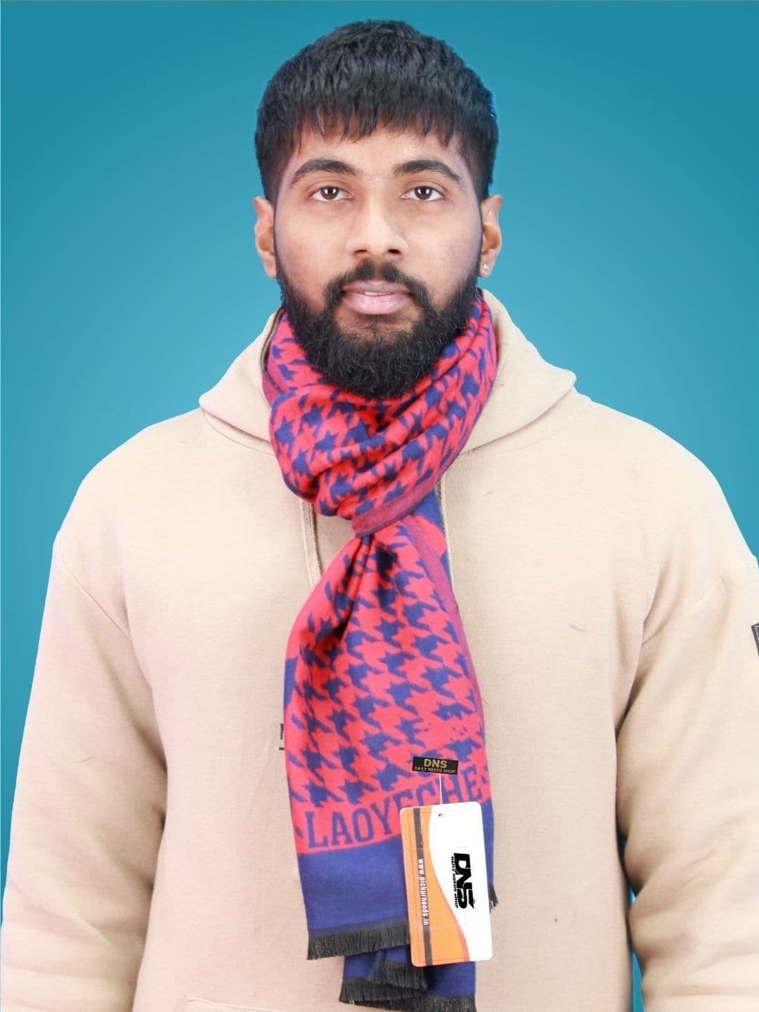 Daily Needs Shop Men Patterned Merino Wool Mufflers - view 1