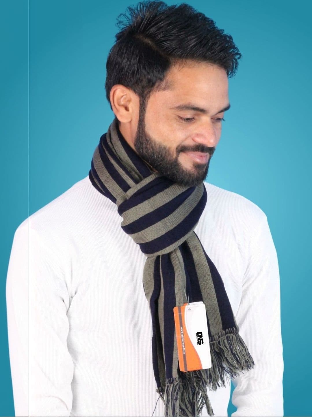 Daily Needs Shop Men Striped Merino Wool Mufflers - view 1