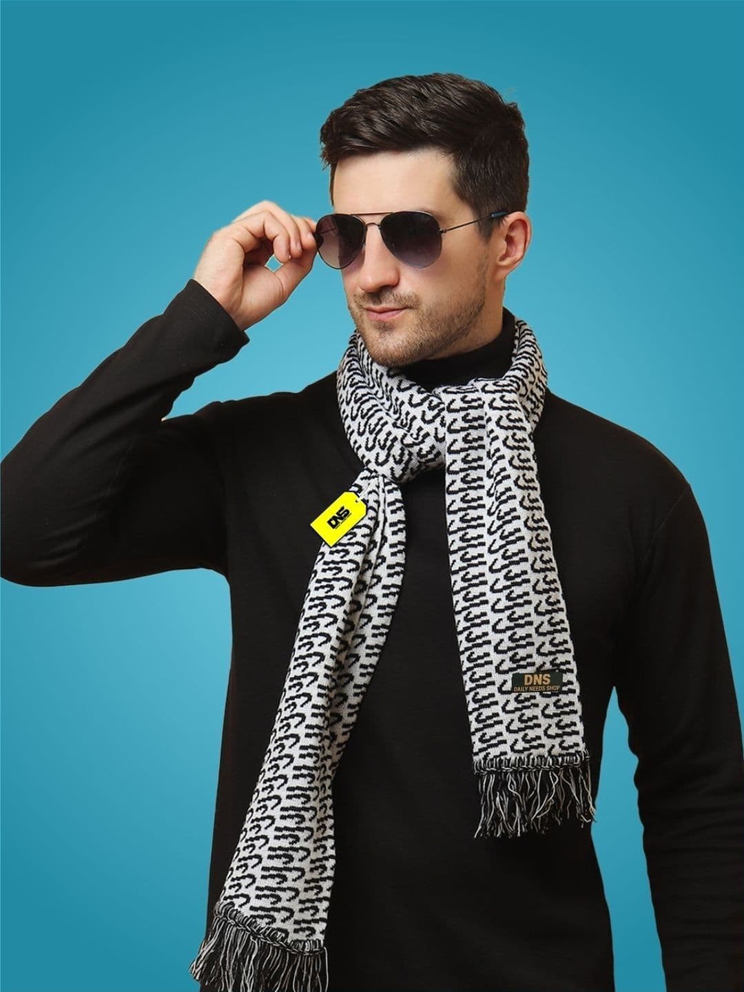 Daily Needs Shop Men Patterned Merino Wool Mufflers - view 1