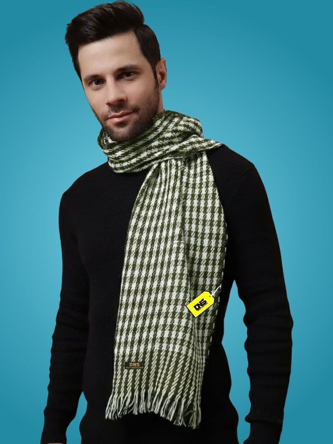 Daily Needs Shop Men Checked Merino Wool Mufflers - view 1