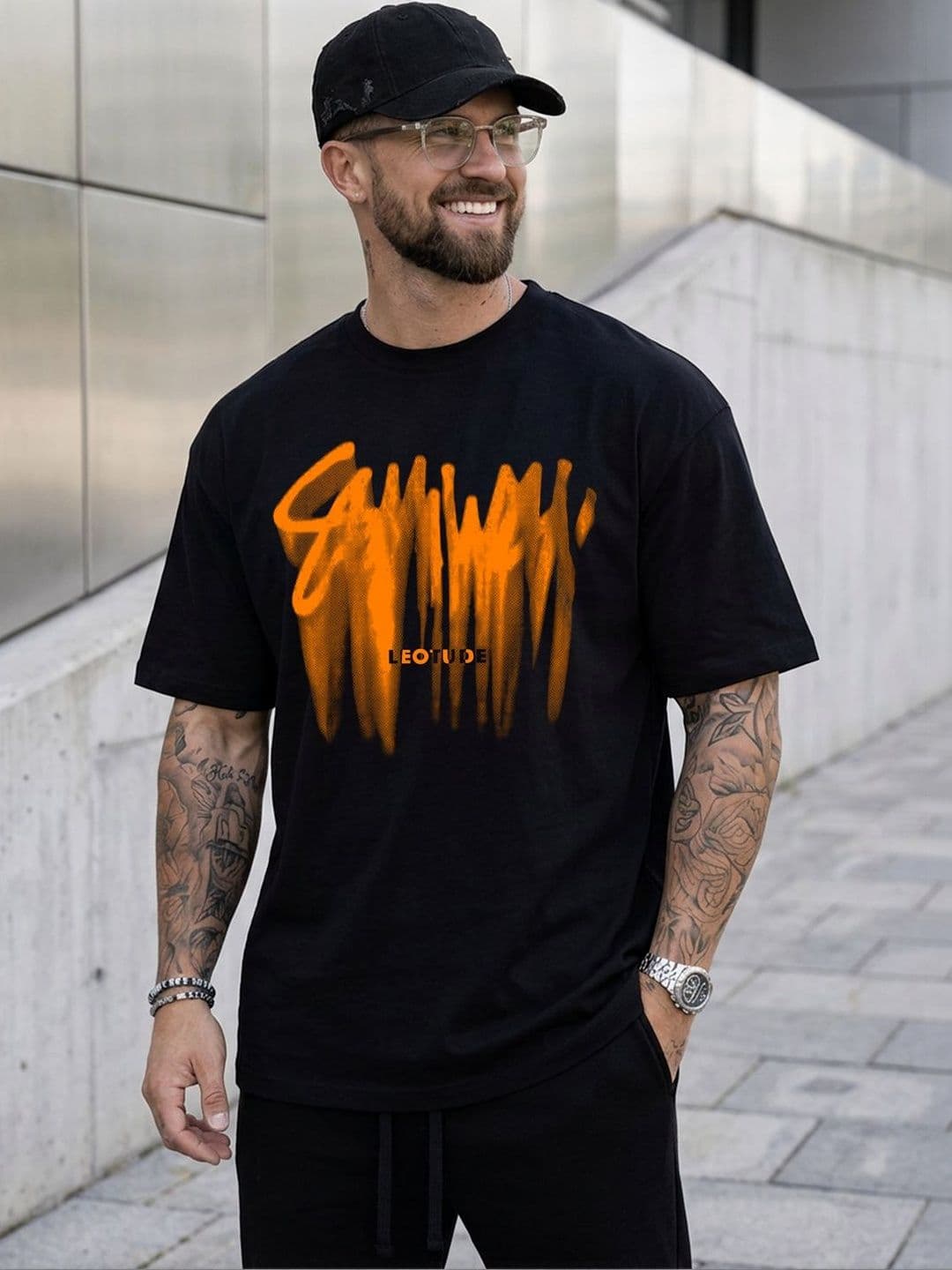 JUST ROAR Men Printed T-shirt - view 1