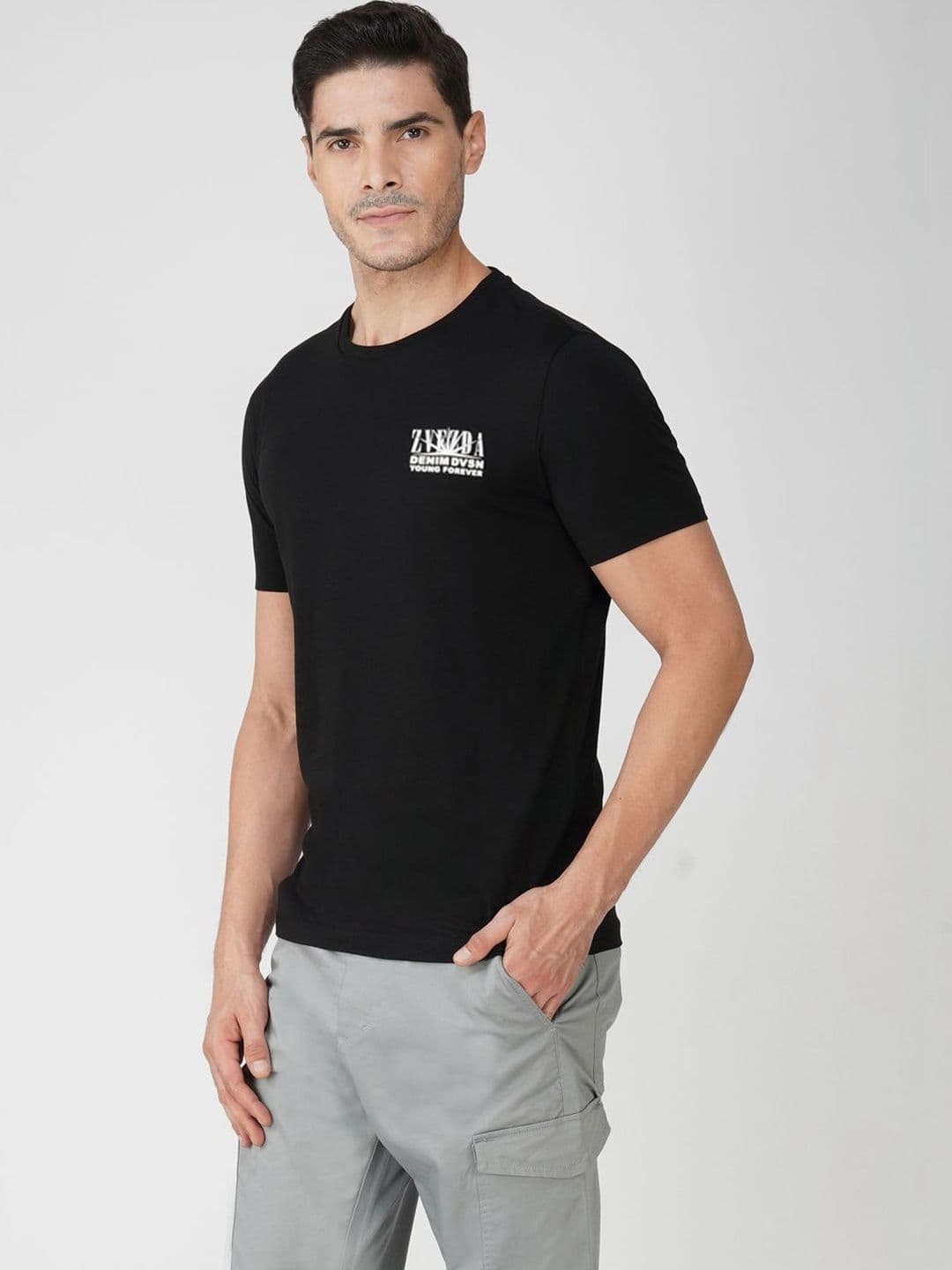 ZVEZDA Men Typography Printed Slim Fit T-shirt - view 1