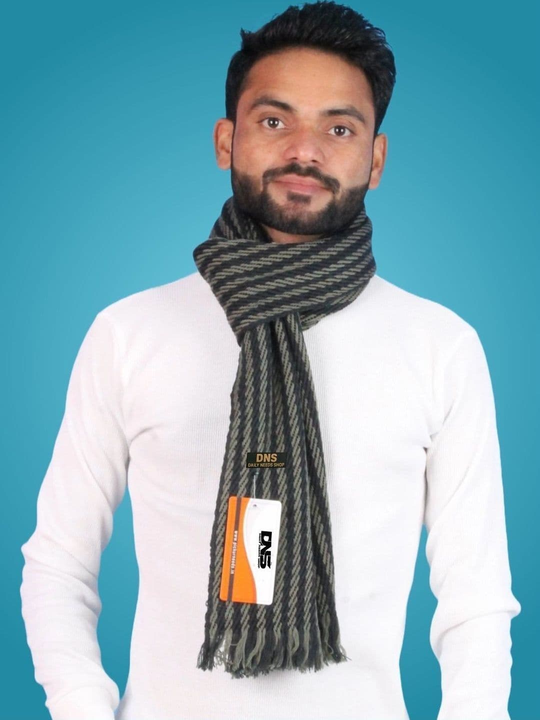Daily Needs Shop Men Striped Merino Wool Mufflers - view 1
