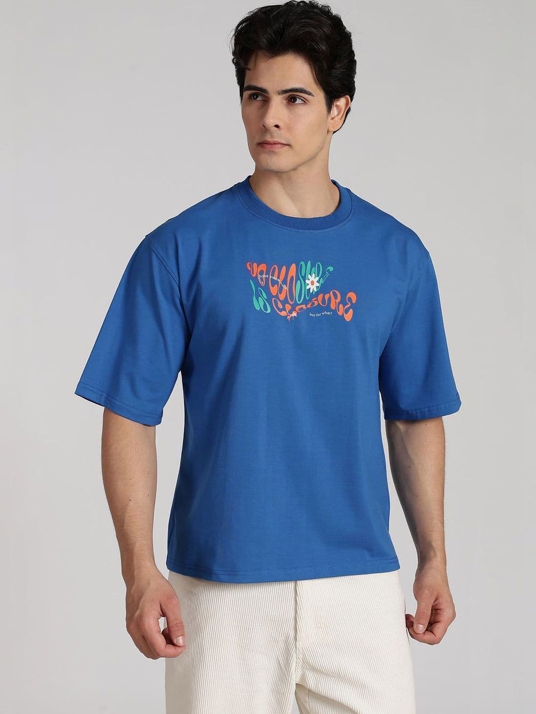 SINSKARI Unisex Printed Drop-Shoulder Sleeves T-shirt - view 1